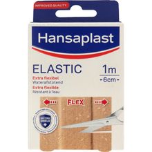 Hansaplast Elastic 1 m x 6 cm Foto van Hansaplast Elastic 1 m x 6 cm