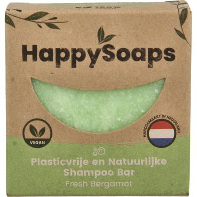 Happysoaps Shampoo bar fresh bergamot