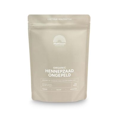Bio hennepzaad ongepeld raw Bio hennepzaad ongepeld raw 400 gram - Kruiden