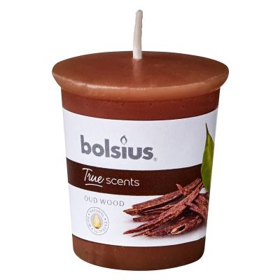 Bolsius Votive 53/45 rond true scents oud wood