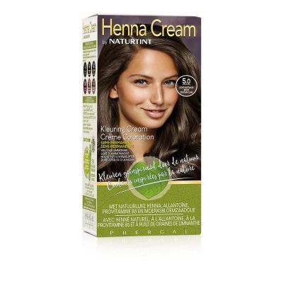 Naturtint Henna cream 5.00 licht kastanje bruin