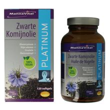 Foto van Mannavital Zwarte komijnolie platinum