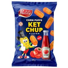 Foto van Balila Corn puffs ketchup