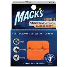 Foto van Shooters moldable earplugs orange