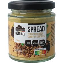Foto van Nutribel Curry linzen spread glutenvrij bio