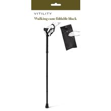 Foto van Essentials Wandelstok derby opvouwbaar zwart