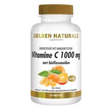 Foto van Golden Naturals Vitamine C 1000 mg met bioflavonoïden