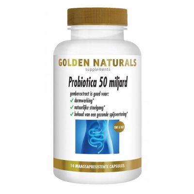 Golden Naturals Probiotica Strong 50 miljard 14 vegicaps - Probiotica