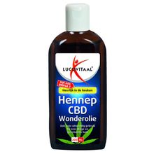 Foto van Lucovitaal Hennep CBD huidwonder olie