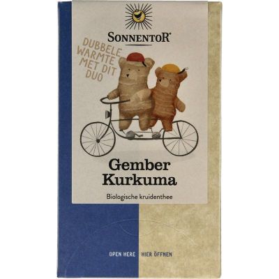 Foto van Sonnentor Gember curcuma thee bio