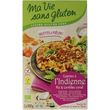 Foto van Ma Vie Sans Rijstburger met rode linzen bio - glutenvrij 100g