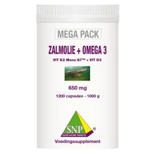 Foto van SNP Zalmolie & omega 3 megapack