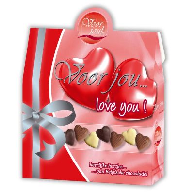 Voor Jou! Cadeaudoosje love you Voor Jou! Cadeaudoosje love you 100 gram - Snoepgoed