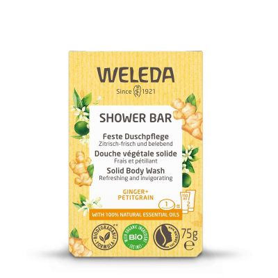 Weleda Shower bar ginger + pititgrain 75 gram - Zeep