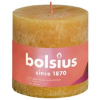 Bolsius Rustiek stompkaars shine 100/100 honeycomb yellow