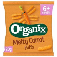 Organix Goodies Melty corn puffs carrot 6+ maanden bio