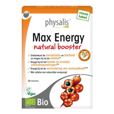 Physalis Max energy bio 30 tabletten - Overige producten