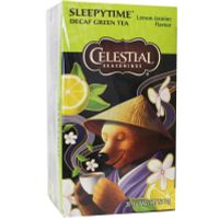 Celestial Season Sleepytime decaf green tea lemon jasmine