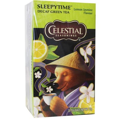 Celestial Season Sleepytime decaf green tea lemon jasmine