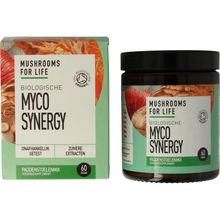Foto van Mushrooms F Life Myco synergy poeder bio