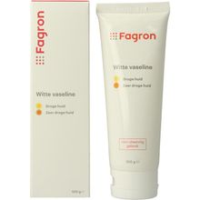 Foto van Fagron Vaseline album wit tube doosje en bijsluiter