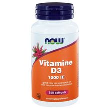 Foto van NOW Vitamine D3 1000IE