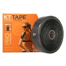 KT Tape Jumbo pro roll 38 meter 150 strips zwart precut Foto van KT Tape Jumbo pro roll 38 meter 150 strips zwart precut