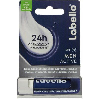 Labello Men activ SPF15 blister Labello Men activ SPF15 blister 4.8G - Lipverzorging