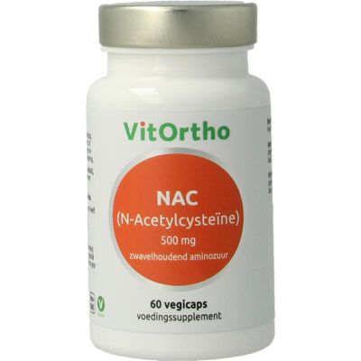 Vitortho NAC N-Acetyl cysteine 500 mg 60 capsules - Overige vitaminen/mineralen