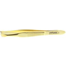 Foto van Pincet 8 cm verguld scheef 423-G