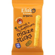 Foto van Ella's Kitchen Maize sticks carrot sweetcorn 7+ maanden