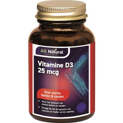 All Natural Vitamine D3 25mcg