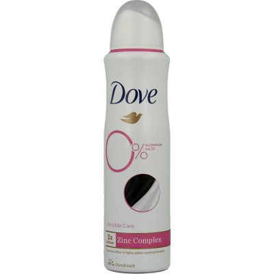 Dove Deodorant spray invisible dry 0%