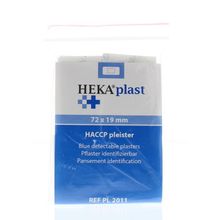 Foto van Heka HACCP pleisters blauw 72 x 19 mm