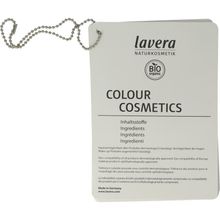 Foto van Lavera Colour cosmetics INCI boekje 2023