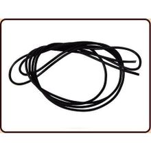 Foto van Leren koord zwart rond