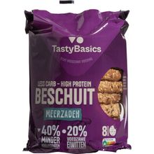 Foto van Tastybasics Less carb-high protein beschuit meergranen