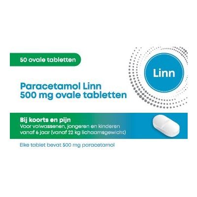 Linn Pharma Paracetamol ovaal 500mg 50 tabletten - Overig pijnstillend