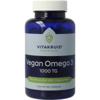 Vitakruid Vegan omega 3 1000 triglyceriden 300 DHA 100 EPA
