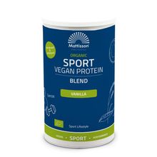 Foto van Mattisson Organic sport vegan protein blend vanille