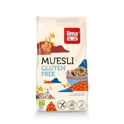 Lima Muesli glutenvrij bio 650 gram - Ontbijtgranen