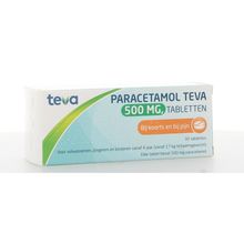 Teva Paracetamol 500 milligram Foto van Teva Paracetamol 500 milligram
