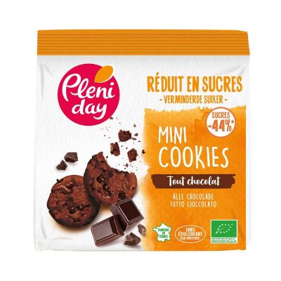 Pleniday Chocolate chip cookies mini -44% suiker bio