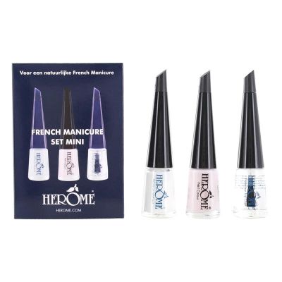 Herome French manicure set mini 3 x 4 ml 1 set - Handverzorging