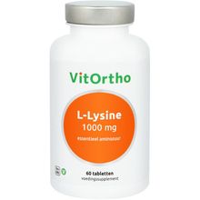 Foto van Vitortho L-lysine 1000 mg
