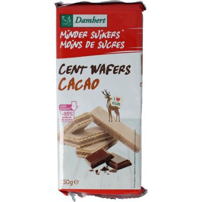 Damhert Centwafers chocolade 150 gram - Koek