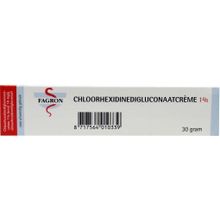 Foto van Fagron Chloorhexidine 1% creme digluconate