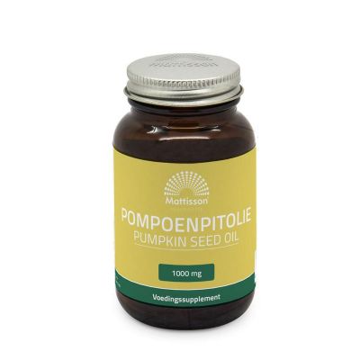 Mattisson Pompoenpitolie met vitamine E 1000mg 60 capsules - Overige vitaminen/mineralen
