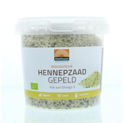 Mattisson Absolute hemp seeds hulled hennepzaad gepeld 500 gram - 