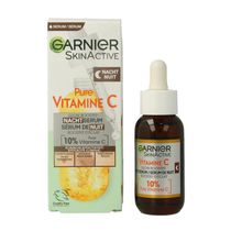 Garnier SkinActive nachtserum vitamine C hyaluronzuur Foto van Garnier SkinActive nachtserum vitamine C hyaluronzuur